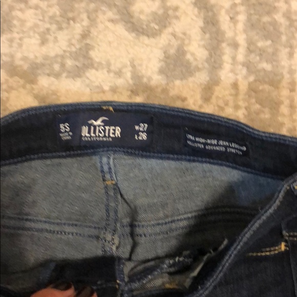 Dark Hollister sz 27 Skinny Jean jeggings EUC - Picture 3 of 3